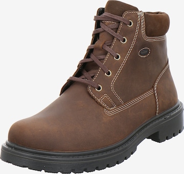 JOMOS Lace-Up Boots 'Alpina' in Brown: front