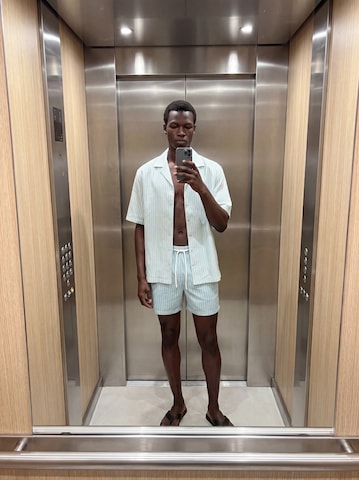 Pastel Pinstripe Cabana Co-Ord Look