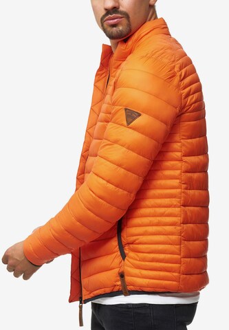 INDICODE JEANS Between-Season Jacket 'Islington' in Orange