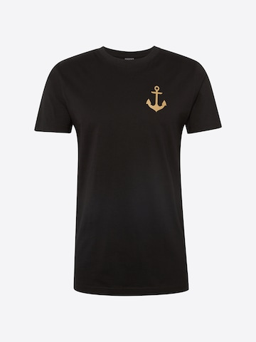 MT Men T-Shirt 'Captain' in Schwarz: predná strana