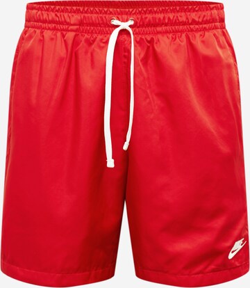 Pantalon fonctionnel Nike Sportswear en rouge : devant