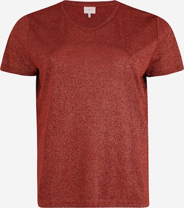 T-shirt ONLY Carmakoma en rouge : devant