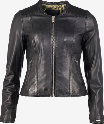 Maze Between-Season Jacket 'Smaragd' in Black: front