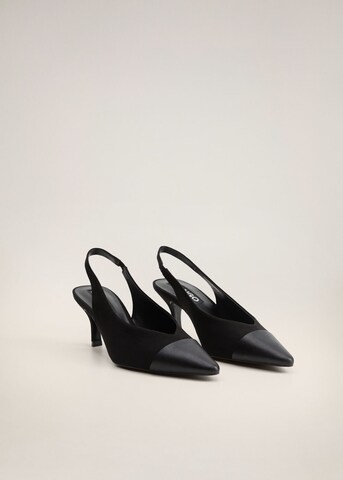 MANGO Slingpumps 'Spring' in Zwart