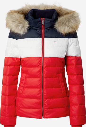 Tommy Jeans Winter Jacket in Navy / Red / White, Item view