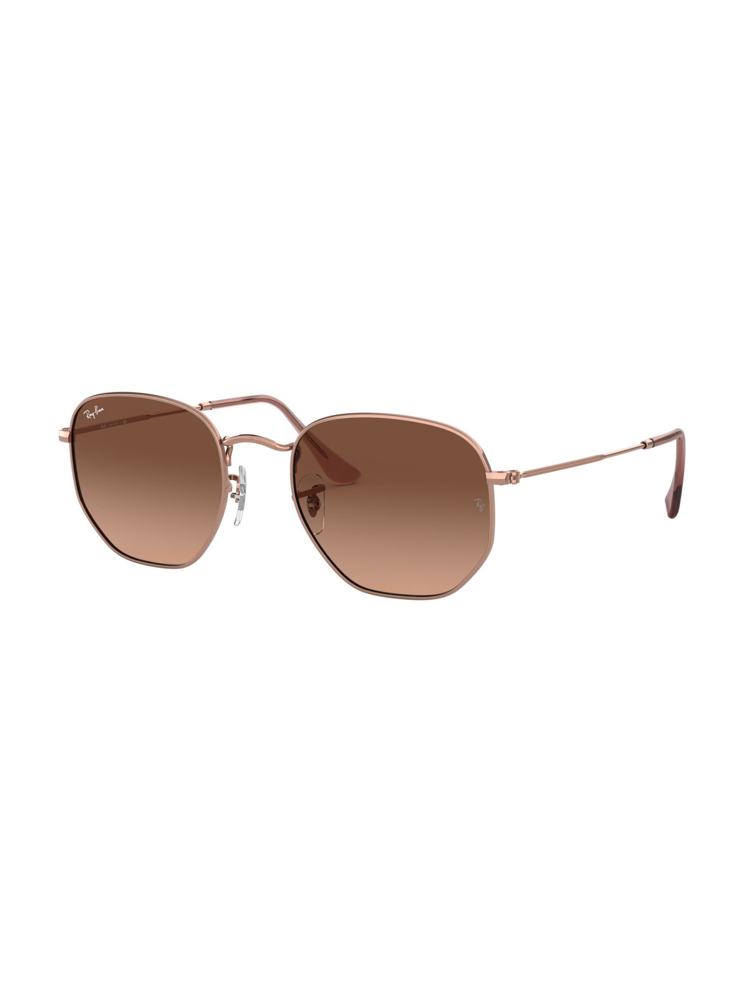 Ray-Ban Zonnebril 'HEXAGONAL' in Bruin: voorkant