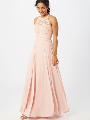 Robe de soirée LUXUAR en rose : devant