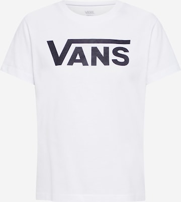 VANS Shirt 'WM FLYING V CREW' in Wit: voorkant