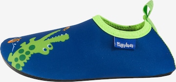 PLAYSHOES Badeschuh 'Krokodil' in Blau