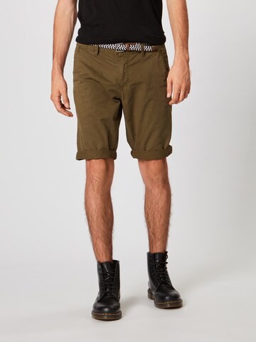 QS Loosefit Shorts 'John' in Grün