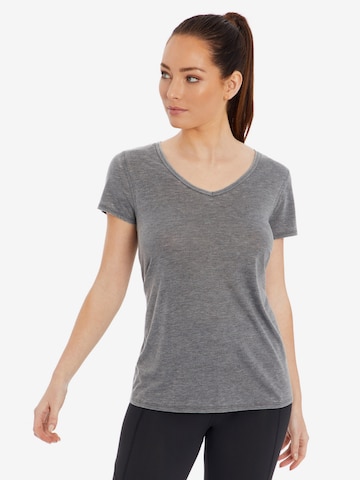 T-shirt fonctionnel 'Darcy' Marika en gris : devant