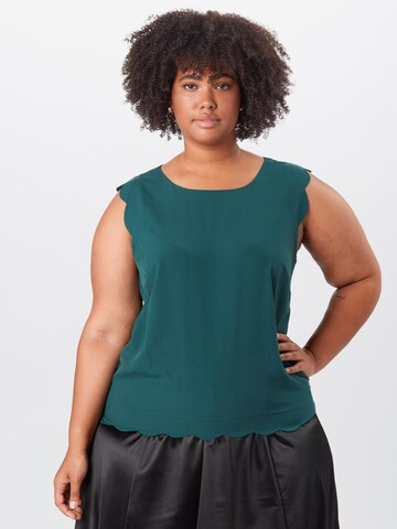 Camicia da donna 'Arvena' di ABOUT YOU Curvy in verde: frontale