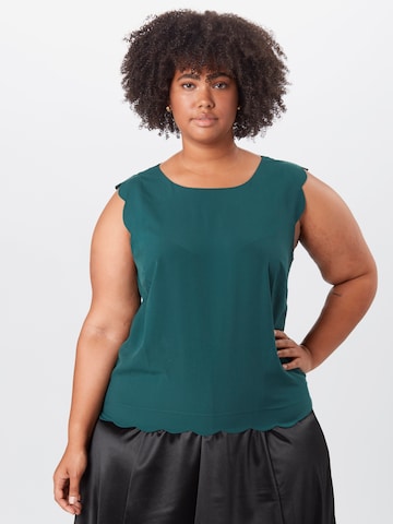 ABOUT YOU Curvy Blouse 'Arvena' in Green: front