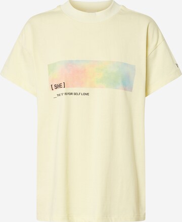 ABOUT YOU x GNTM Shirt 'Clara' in Yellow: front