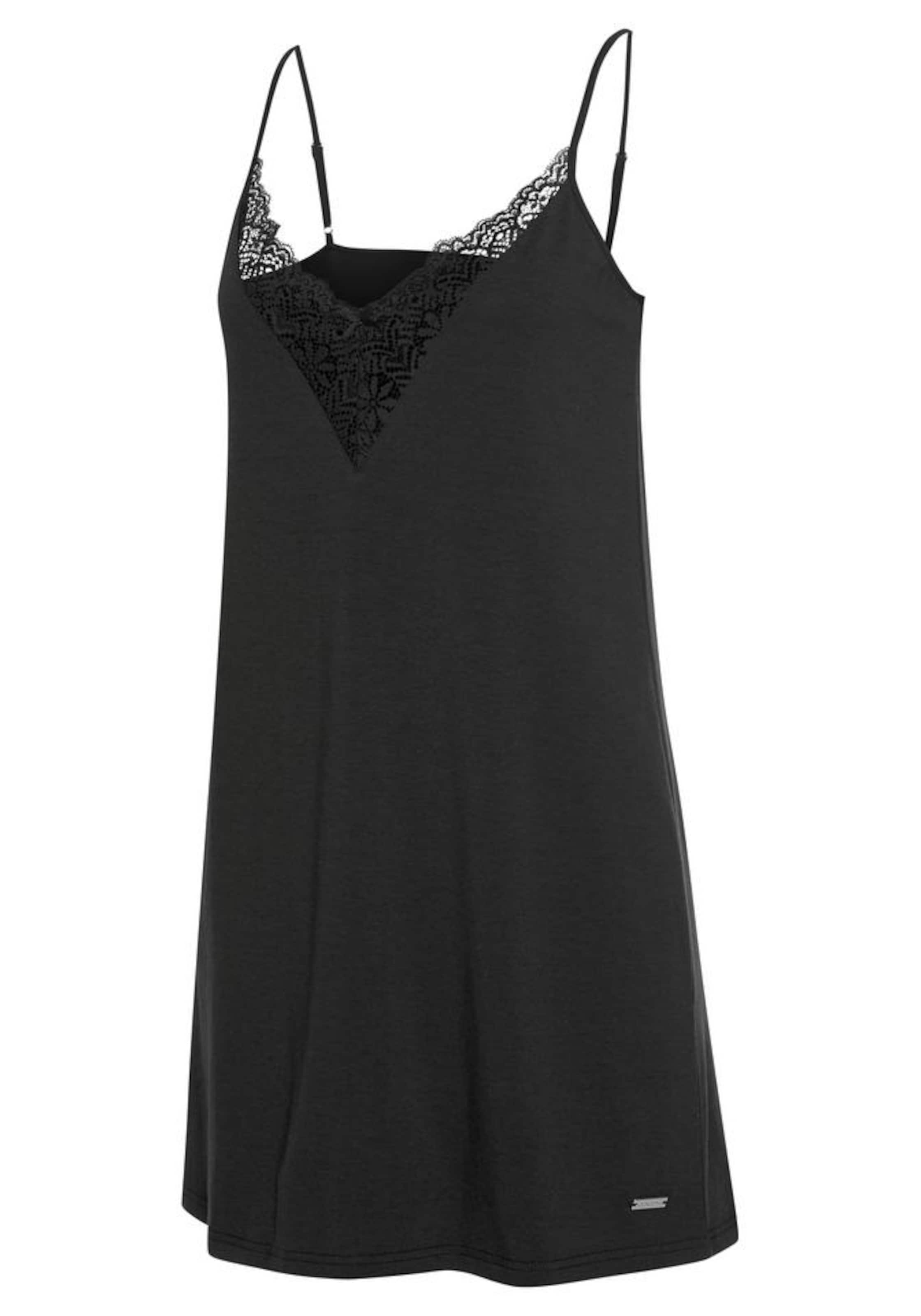 LASCANA Negligee 'Anemone' in Black