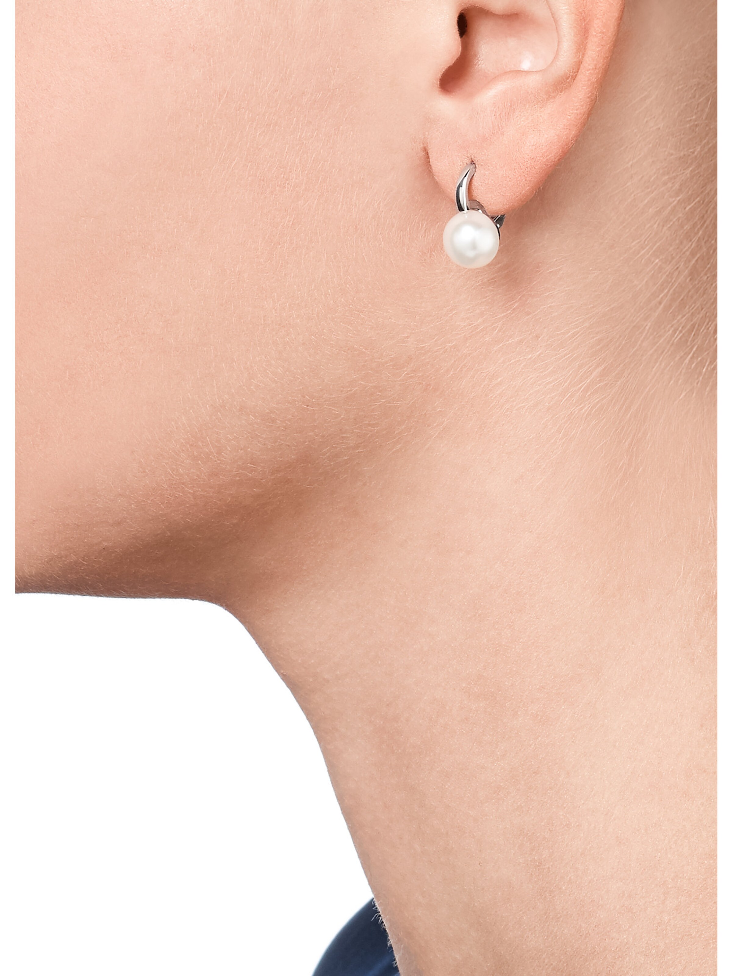 CHRIST Ohrhänger in Weiß