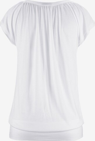 T-shirt LASCANA en blanc