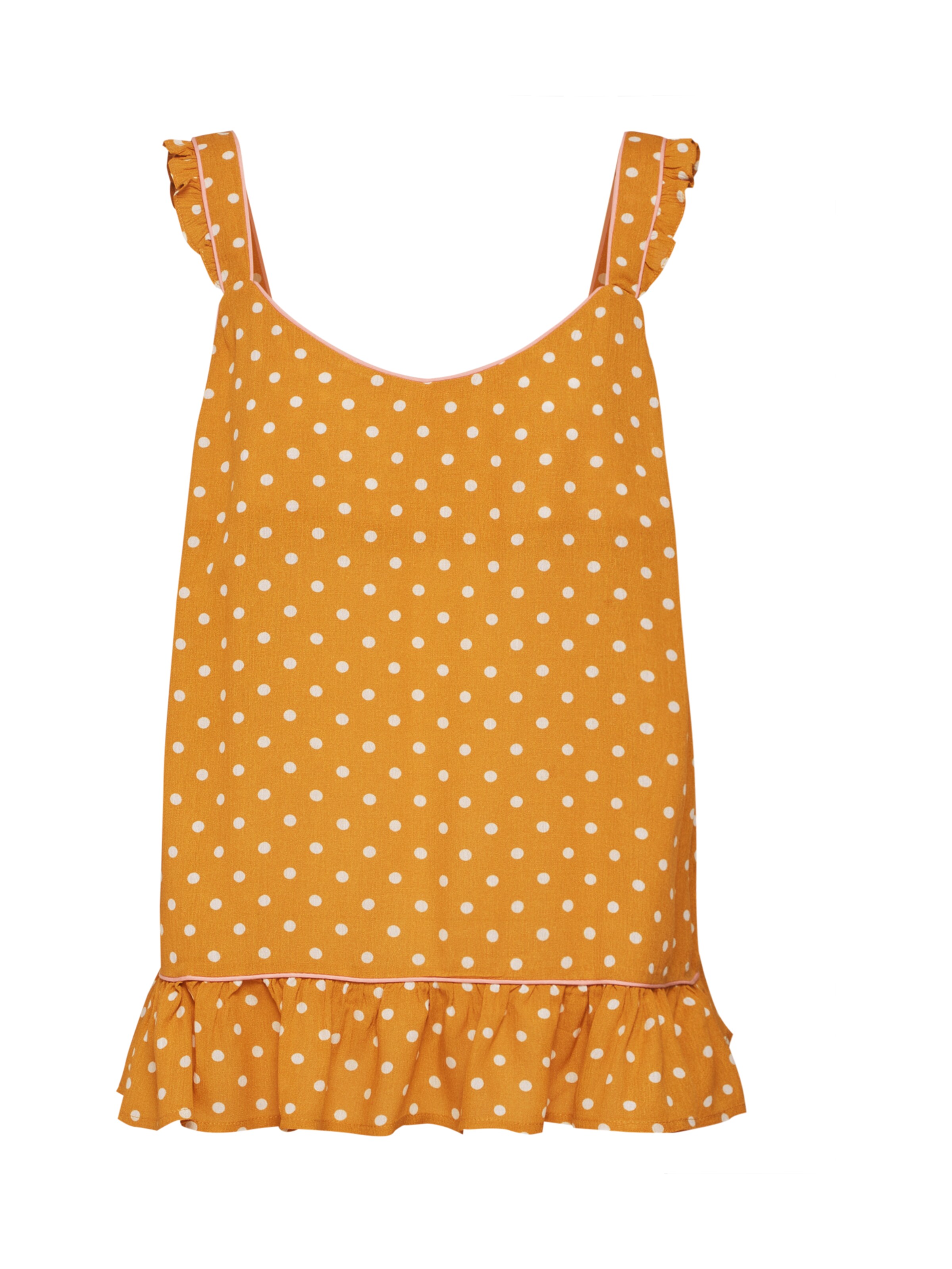 NÜMPH - Top 'Lettie' in de kleur Mosterd