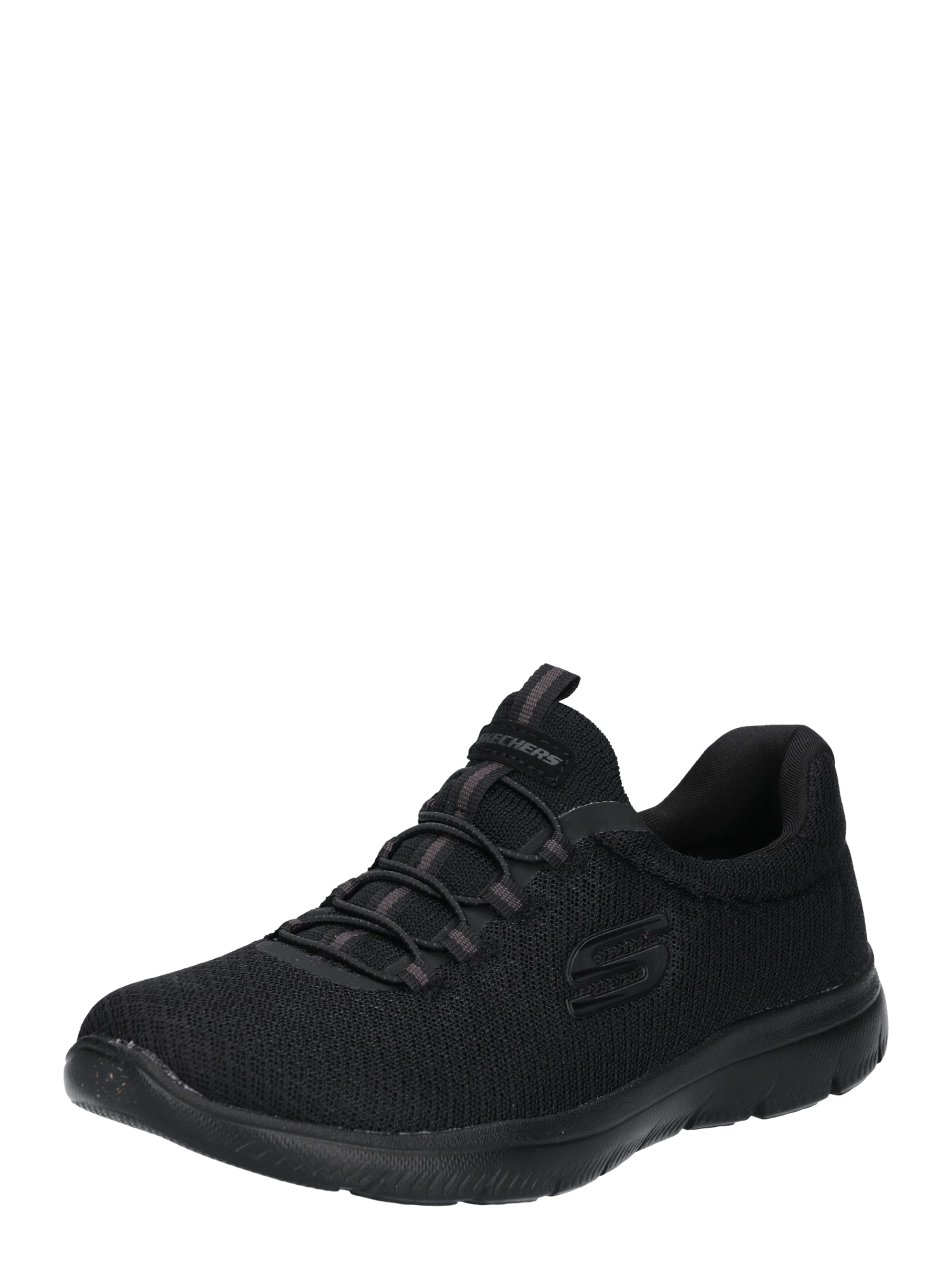 SKECHERS - Zapatillas sin cordones 'Summits' en negro: frente
