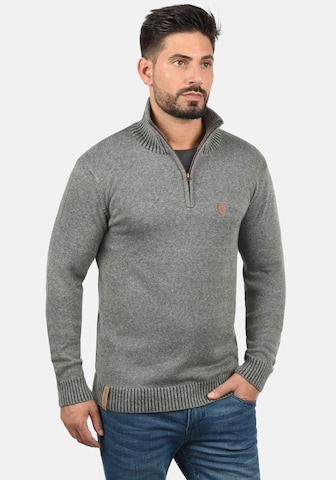 INDICODE JEANS Sweater 'Nathen' in Grey: front