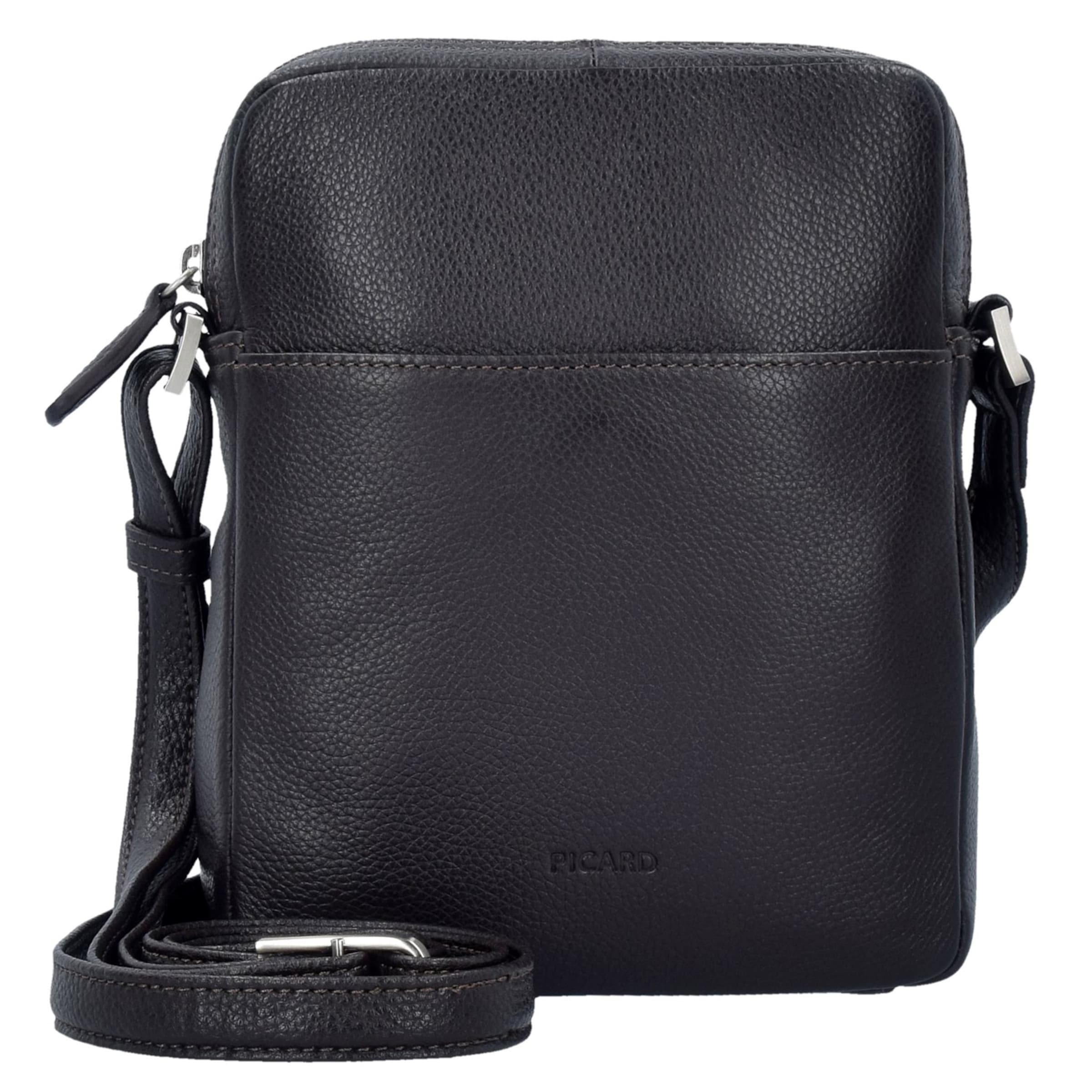 Picard Schoudertas 'Milano' in Bruin: voorkant