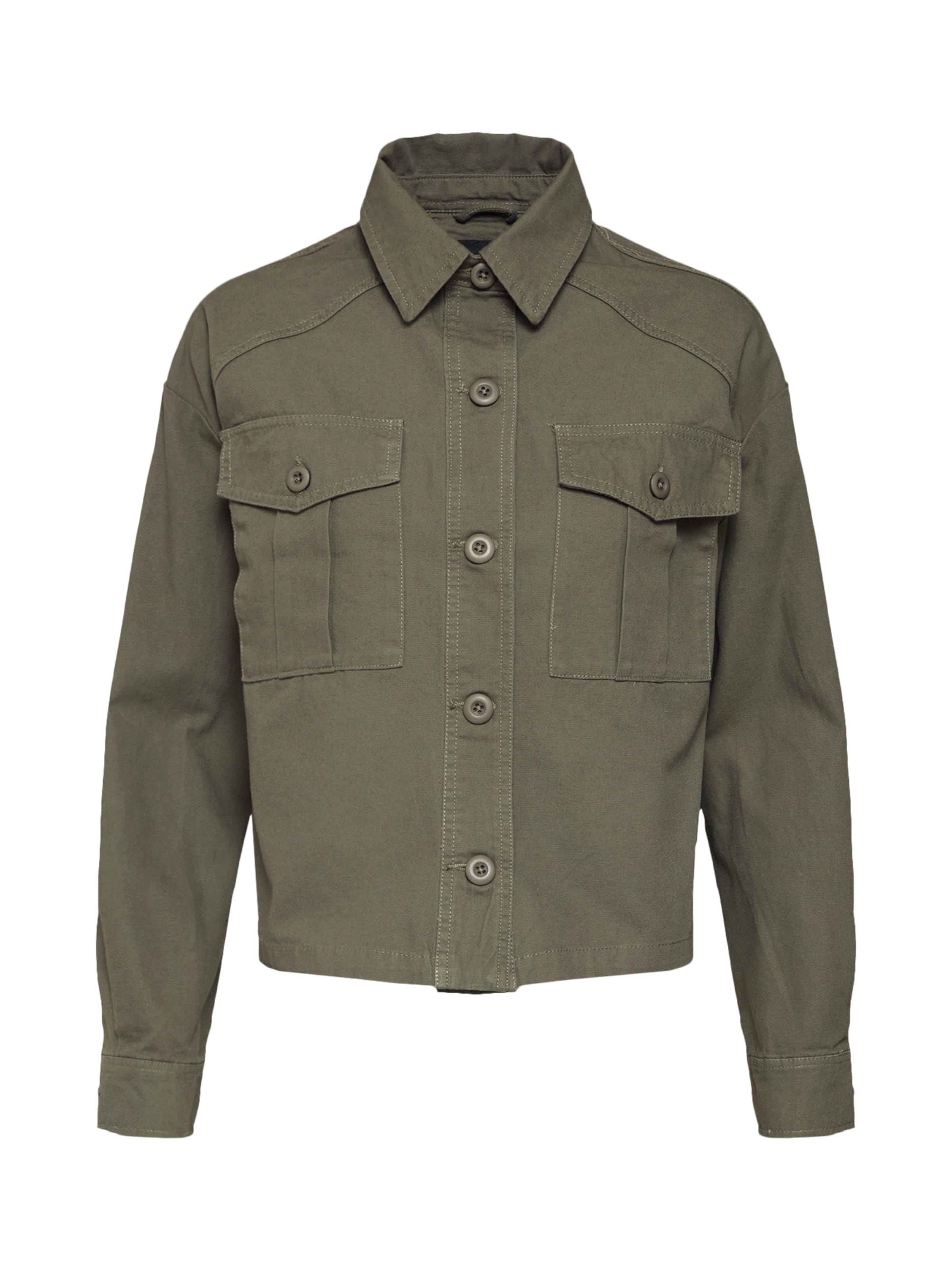 NEW LOOK - Tussenjas 'BONNIE CROPPED UTILITY SHACKET' in de kleur Kaki