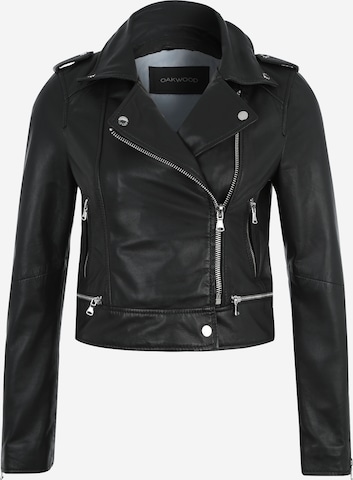 OAKWOOD Biker-Jacke in Schwarz: predná strana