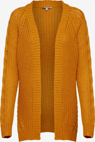 ABOUT YOU Knit cardigan 'Saphira' in Yellow: front