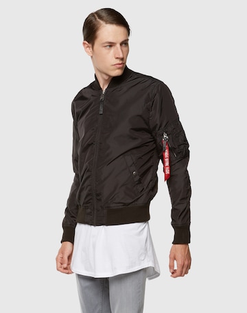 ALPHA INDUSTRIES Átmeneti dzseki 'MA-1 TT' - fekete: elől