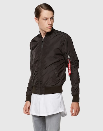 juoda ALPHA INDUSTRIES Demisezoninė striukė 'MA-1 TT': priekis