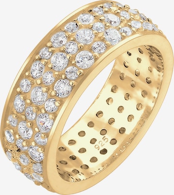 ELLI PREMIUM Ring 'Bandring' in Goud: voorkant