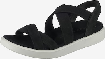 ECCO Sandals in Black: front