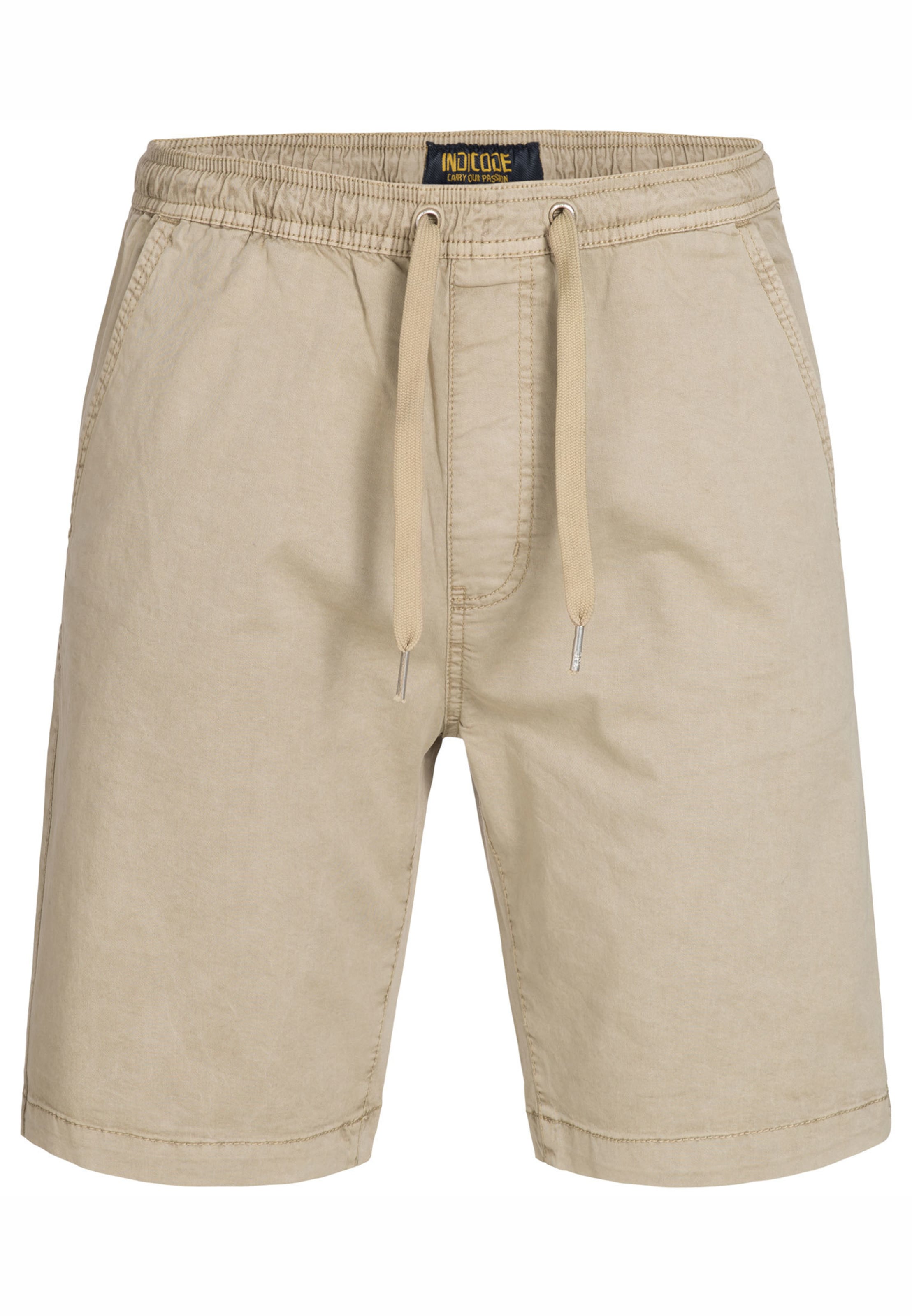 INDICODE JEANS Broek 'Kelowna' in Beige: voorkant