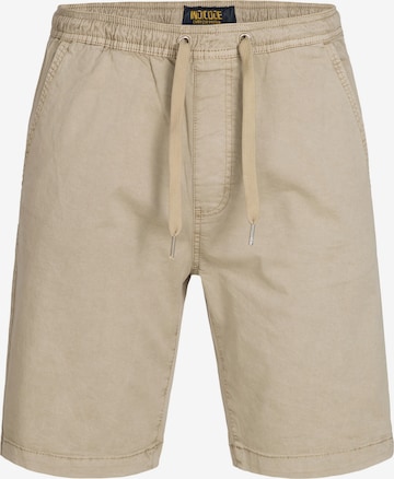 Regular Pantalon 'Kelowna' INDICODE JEANS en beige : devant