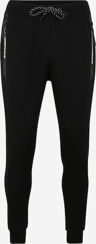 Effilé Pantalon de sport Superdry en noir : devant