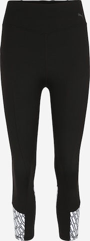 PUMA Skinny Sportbroek 'Bold Graphic' in Zwart: voorkant