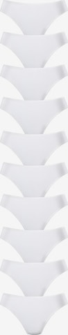 PETITE FLEUR Thong in White: front
