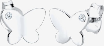 ELLI PREMIUM Earrings 'Schmetterling' in White: front