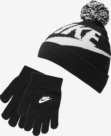 Nike Sportswear Set 'Swoosh Pom' in Black: front