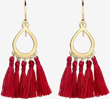 ELLI Earrings 'Boho' in Red