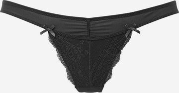 LASCANA Thong in Black: front