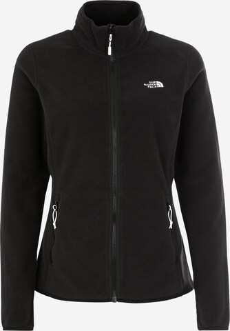 THE NORTH FACE Functionele fleece jas '100 Glacier' in Zwart: voorkant