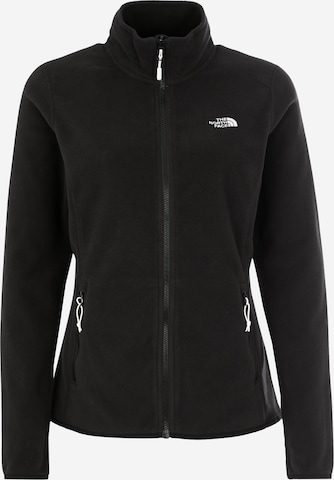 THE NORTH FACE Athletic fleece jacket '100 Glacier' in Black: front