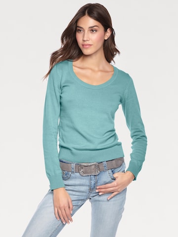heine Trui in Blauw: voorkant