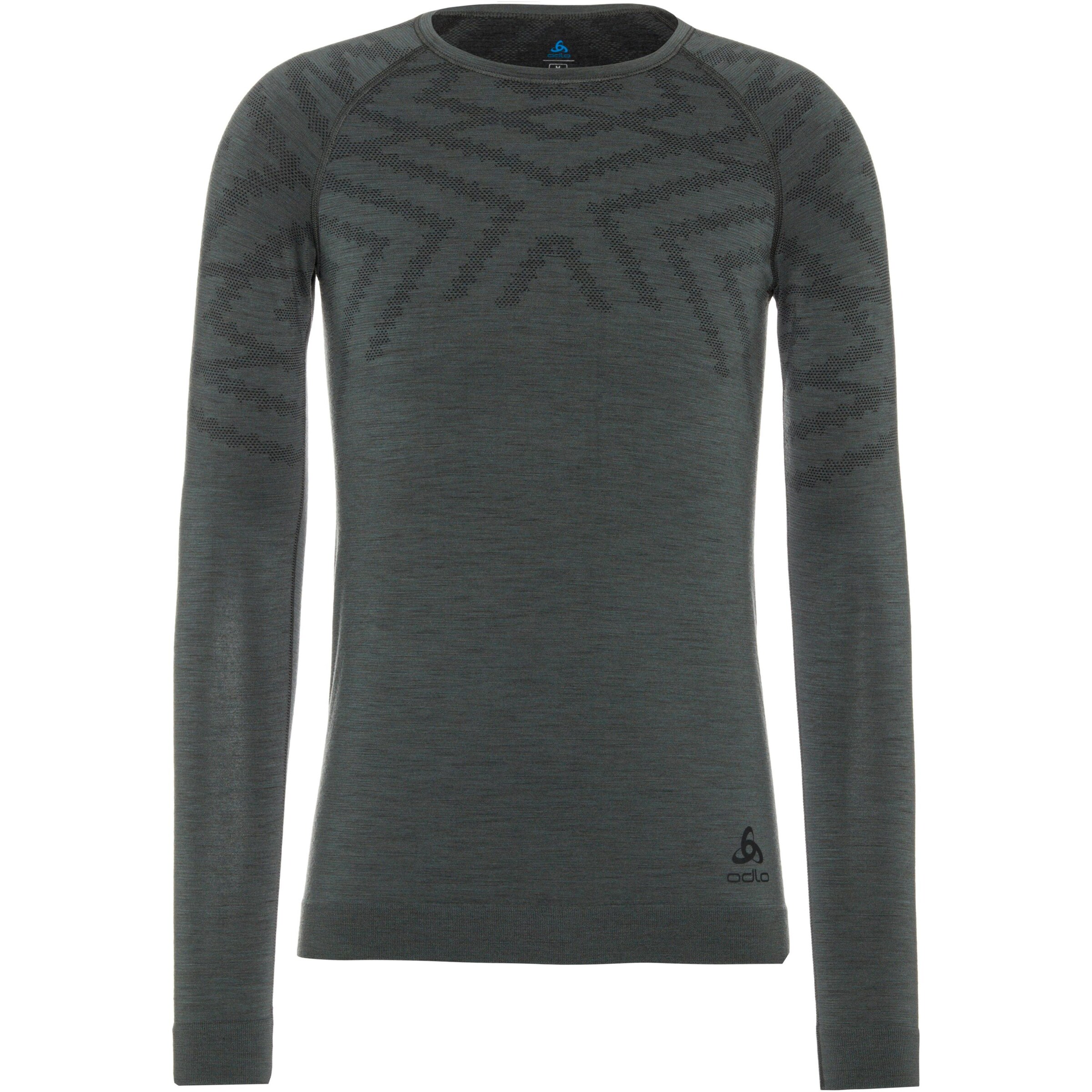 ODLO - Funktionsshirt 'Merino' in dunkelgrün