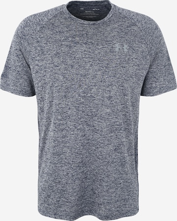 UNDER ARMOUR Regular Fit Funktionsshirt 'Tech 2.0' in Blau: predná strana