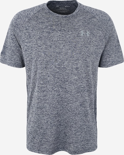 UNDER ARMOUR Functioneel shirt 'Tech 2.0' in de kleur Blauw gemêleerd / Grijs, Productweergave