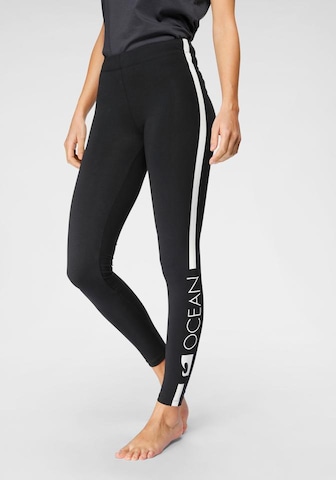 OCEAN SPORTSWEAR Pajama Pants in Black: front