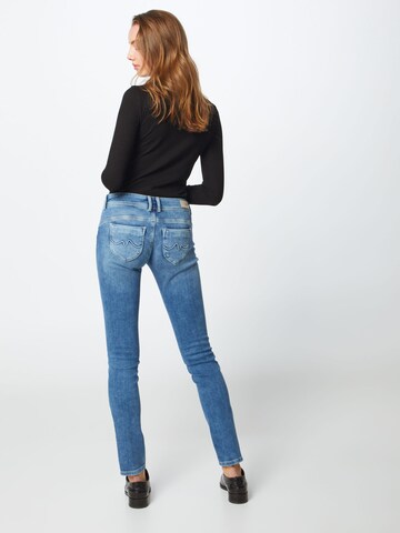 Pepe Jeans Slimfit Farkut 'New Brooke' värissä sininen: takapuoli