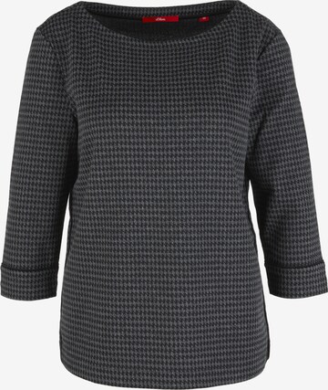 s.Oliver Sweatshirt in Schwarz: predná strana